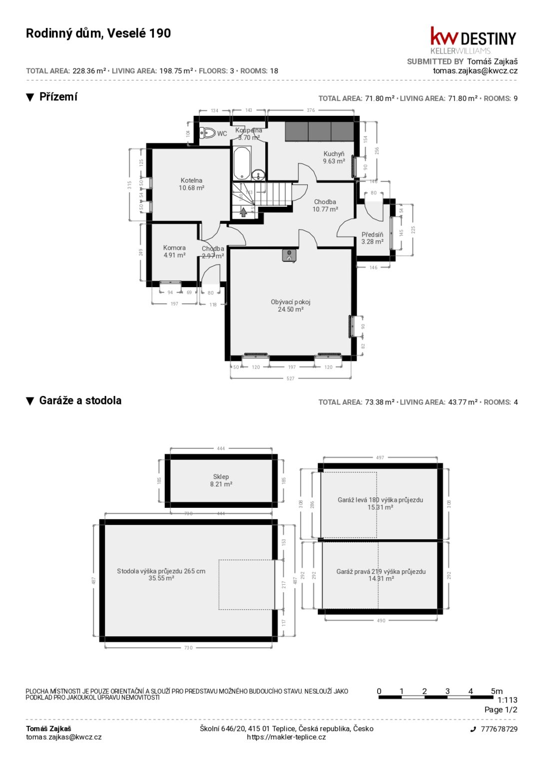 Půdorys 2D - přízemí